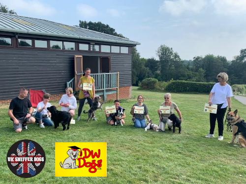 UK Sniffer Dogs Bronze Workshop at Battle Recreation Ground, Battle